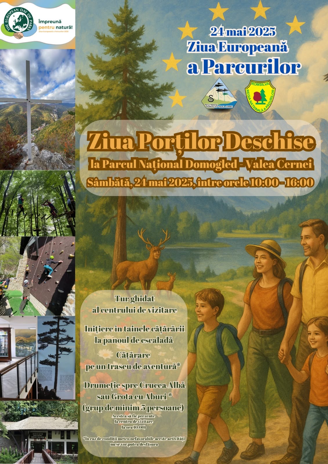 Afiș Ziua porților deschise — Luna pădurii